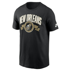 New Orleans Saints Rewind Front and Back Hit Essential T-Shirt - Black | Nike for sale
