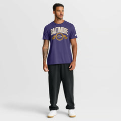 Baltimore Ravens Rewind Front and Back Hit Essential T-Shirt - Purple | Nike outlet