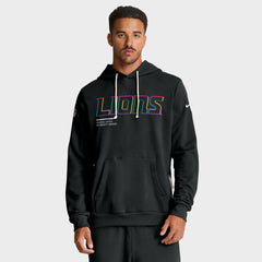 Detroit Lions Tall 2025 NFL Crucial Catch Sideline Standard Issue Dri-FIT Hoodie - Black | Nike discount