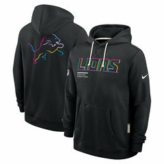 Detroit Lions Tall 2025 NFL Crucial Catch Sideline Standard Issue Dri-FIT Hoodie - Black | Nike discount
