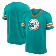 Miami Dolphins Hometown Premium Hashmark V-Neck T-Shirt - Aqua online