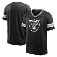 Las Vegas Raiders Hometown Premium Hashmark V-Neck T-Shirt - Black online