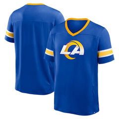 Los Angeles Rams Hometown Premium Hashmark V-Neck T-Shirt - Royal sale