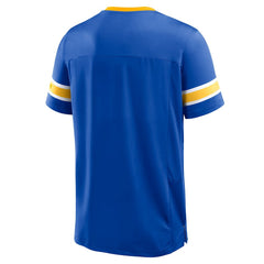 Los Angeles Rams Hometown Premium Hashmark V-Neck T-Shirt - Royal sale