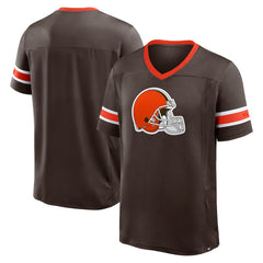 Cleveland Browns Hometown Premium Hashmark V-Neck T-Shirt - Brown outlet