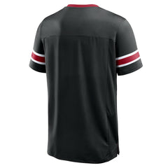 Atlanta Falcons Hometown Premium Hashmark V-Neck T-Shirt - Black on sale