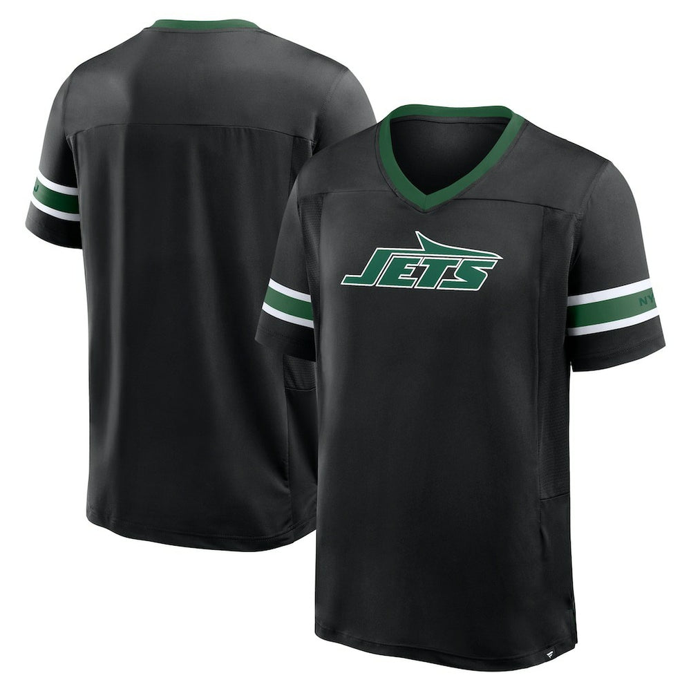 New York Jets Redzone Hashmark V-Neck T-Shirt - Black online