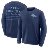 Denver Broncos Deep Route Pullover Sweatshirt - Navy discount
