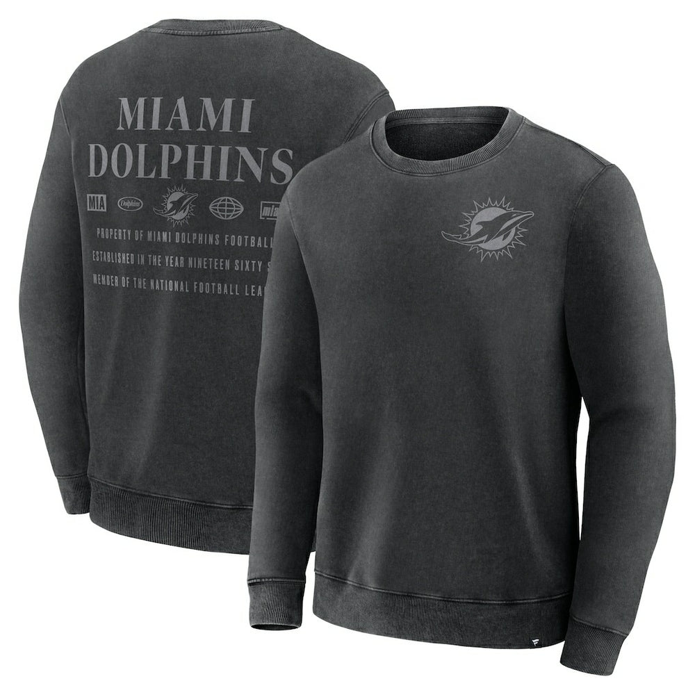 Miami Dolphins Deep Route Pullover Sweatshirt - Black outlet