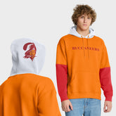 Tampa Bay Buccaneers Helmet Retro Pullover Hoodie - Tan discount