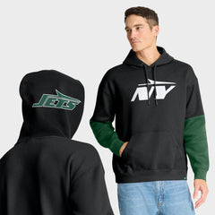 New York Jets Helmet Alt Pullover Hoodie - Black sale