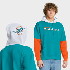 Miami Dolphins Helmet Pullover Hoodie - Aqua outlet