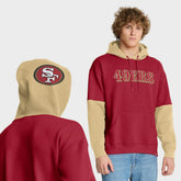 San Francisco 49ers Helmet Pullover Hoodie - Scarlet sale