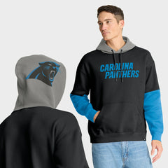 Carolina Panthers Helmet Pullover Hoodie - Black on sale