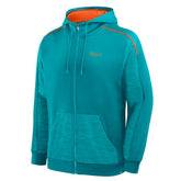 Miami Dolphins Checkdown Pass Full-Zip Hoodie - Aqua on sale