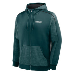 Philadelphia Eagles Checkdown Pass Full-Zip Hoodie - Midnight Green online