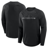 Dallas Cowboys Coverage Scheme Long Sleeve T-Shirt - Black outlet