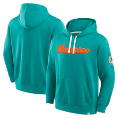 Miami Dolphins New Horizons Heritage Pullover Hoodie - Aqua on sale