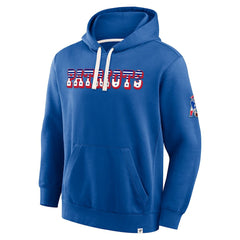 New England Patriots New Horizons Heritage Pullover Hoodie - Royal cheap