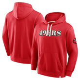 San Francisco 49ers New Horizons Heritage Pullover Hoodie - Scarlet on sale