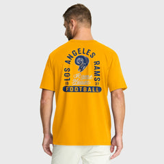 Los Angeles Rams Fluid Motion Legacy T-Shirt - Gold on sale