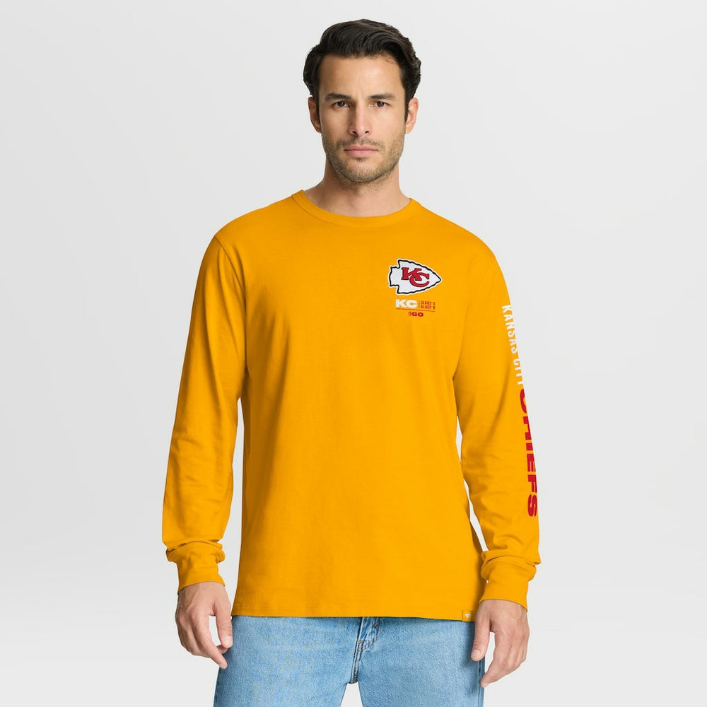 Kansas City Chiefs Clock Management Legacy Long Sleeve T-Shirt - Gold for sale