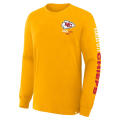 Kansas City Chiefs Clock Management Legacy Long Sleeve T-Shirt - Gold for sale