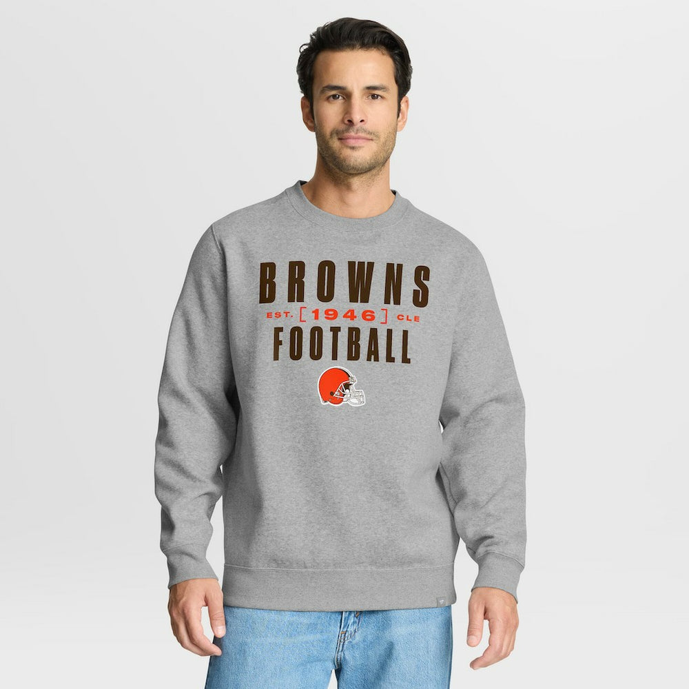 Cleveland Browns Powerful Throw Legacy Pullover Sweatshirt - Heather Gray cheap