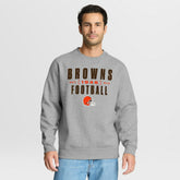 Cleveland Browns Powerful Throw Legacy Pullover Sweatshirt - Heather Gray cheap