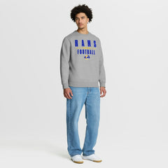 Los Angeles Rams Powerful Throw Legacy Pullover Sweatshirt - Heather Gray cheap