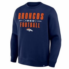 Denver Broncos Powerful Throw Legacy Pullover Sweatshirt - Navy for sale