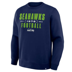 Seattle Seahawks Powerful Throw Legacy Pullover Sweatshirt - College Navy discount
