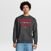 Tampa Bay Buccaneers Powerful Throw Legacy Pullover Sweatshirt - Heather Pewter outlet