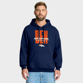 Denver Broncos Right Tackle Legacy Pullover Hoodie - Navy discount