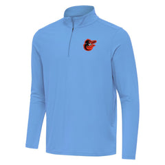 Baltimore Orioles Antigua Intent Quarter-Zip Top - Powder Blue