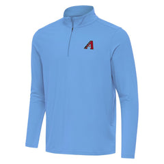 Arizona Diamondbacks Antigua Intent Quarter-Zip Top - Powder Blue