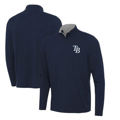 Tampa Bay Rays Antigua Content Quarter-Zip Top - Navy