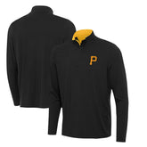 Pittsburgh Pirates Antigua Content Quarter-Zip Top - Black