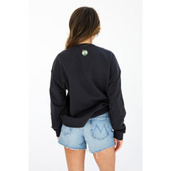 Boston Celtics Terez Women's Gemstone Logo Pullover Sweatshirt - Black for sale