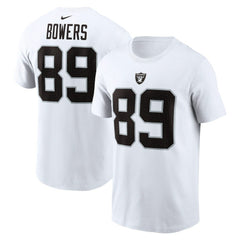 Brock Bowers Las Vegas Raiders Name & Number T-Shirt - White | Nike cheap