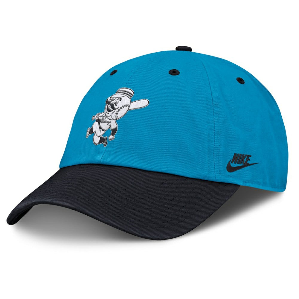 Cincinnati Reds Neon 90s Club Adjustable Hat - Blue/Navy | Nike