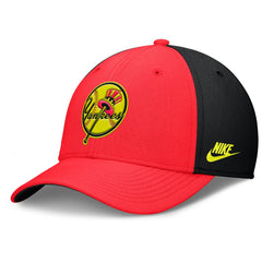 New York Yankees Neon 90s Rise SwooshFlex Hat - Crimson/Black | Nike