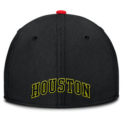 Houston Astros Neon 90s Rise SwooshFlex Hat - Crimson/Black | Nike