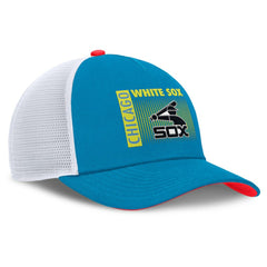 Chicago White Sox Neon 90s Rise Structured Performance Adjustable Trucker Hat - Teal | Nike
