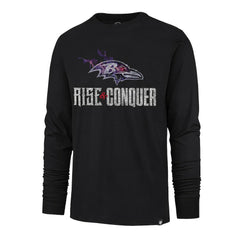 Baltimore Ravens '47 Rise and Conquer Franklin Long Sleeve T-Shirt - Black online