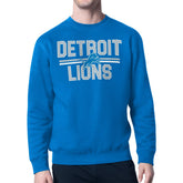 Detroit Lions Starter Mesh Look Retro Team Logo Pullover Sweatshirt - Blue online