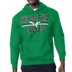 Philadelphia Eagles Starter Team Retro Logo Fleece Tri-Blend Pullover Hoodie - Kelly Green online