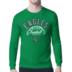 Philadelphia Eagles Starter Half Ball Retro Logo Long Sleeve T-Shirt - Kelly Green sale
