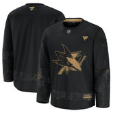 San Jose Sharks Fanatics 2024 Military Appreciation Practice Jersey Black