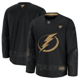 Tampa Bay Lightning Fanatics 2024 Military Appreciation Practice Jersey Black